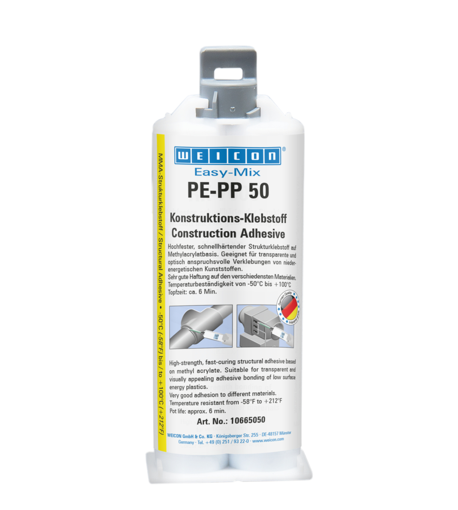 Easy-Mix PE-PP 50 | adhesivo de construcción a base de acrilato de metilo para plásticos especiales