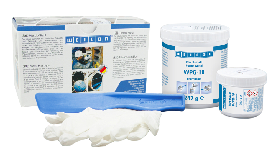 WEICON WPG-19 | Sistema de protección contra el desgaste: protege contra la erosión y la abrasión causadas por el impacto de partículas gruesas.