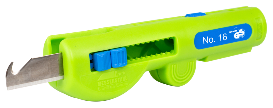 Pelador Multifunción No.16 Green Line | pelador multifuncional, rango de trabajo de pelado 0,5 - 6,0 mm² / pelado 8 - 13 mm Ø Pelador Multifunción No.16 Green Line | pelador multifuncional, rango de trabajo de pelado 0,5 - 6,0 mm² / pelado 8 - 13 mm Ø