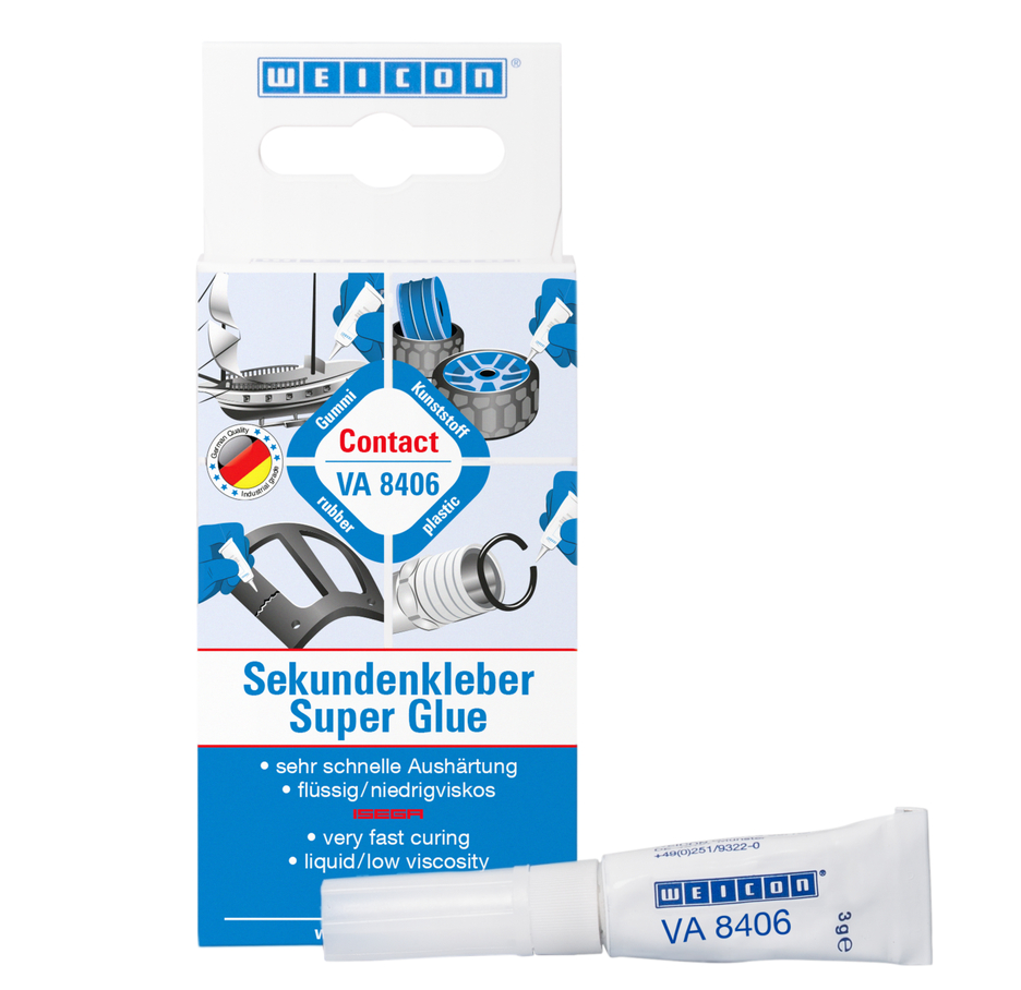 VA 8406 Adhesivo de cianoacrilato | Adhesivo para fijaciones y pegados rápidos VA 8406 Adhesivo de cianoacrilato | Adhesivo para fijaciones y pegados rápidos