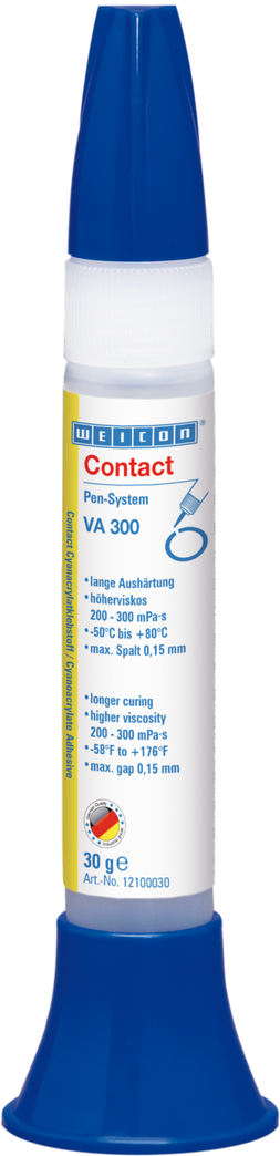 VA 300 Adhesivo de cianoacrilato | adhesivo instantáneo para materiales porosos y absorbentes