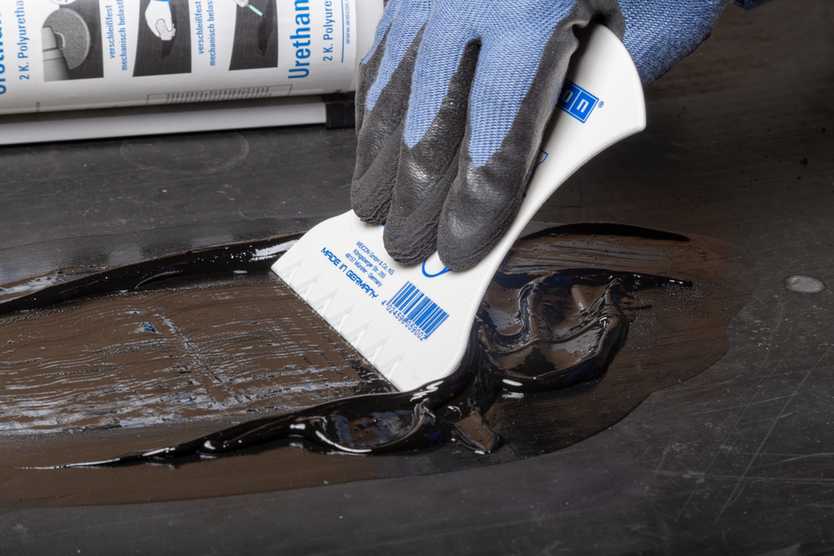 Kit Reparador de Correas | compuesto de reparación y revestimiento de poliurea para superficies de goma, paquete de trabajo