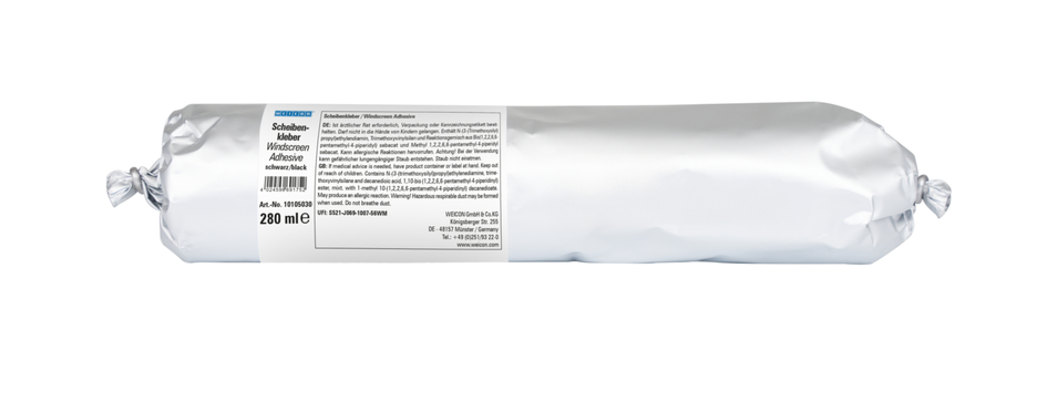 Adhesivo para Cristales | para el montaje de cristales y ventanas, en envase Presspack para trabajar sin fatiga