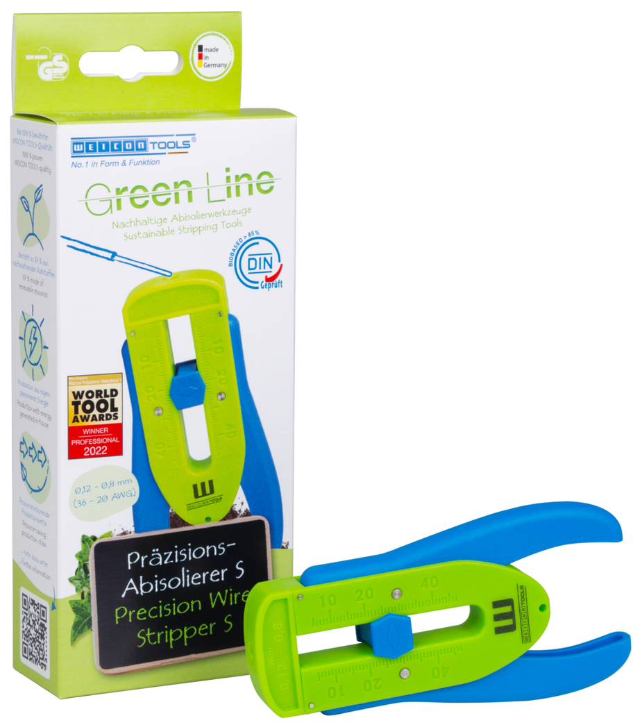 Pelador Automático S Green Line | para conductores e hilos finos, rango de pelado de 0,12 mm - 0,8 mm (36-20 AWG)