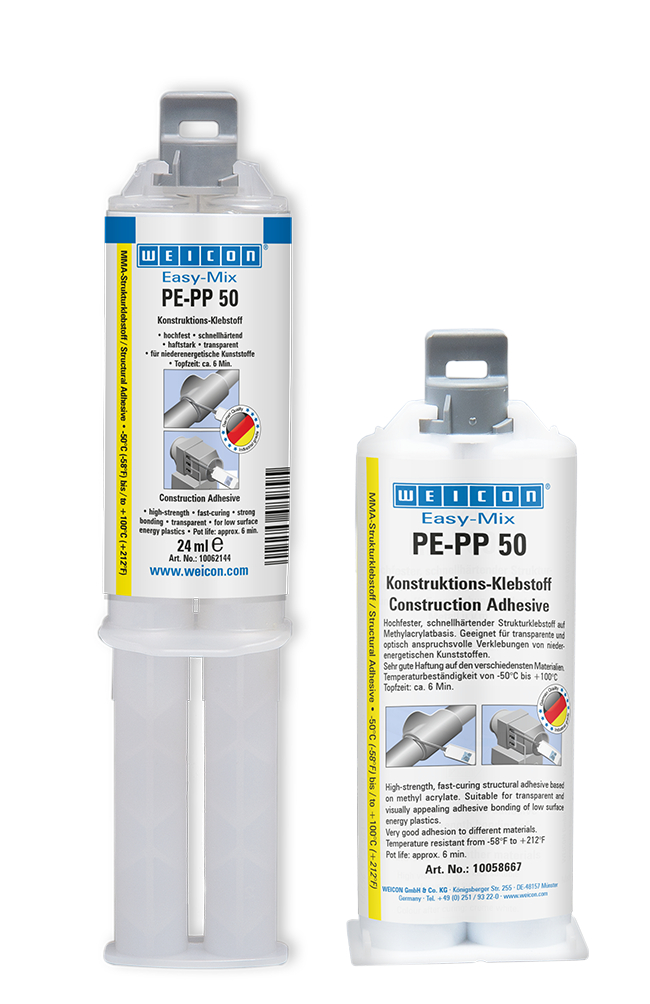 Easy-Mix PE-PP 50 | adhesivo de construcción a base de acrilato de metilo para plásticos especiales