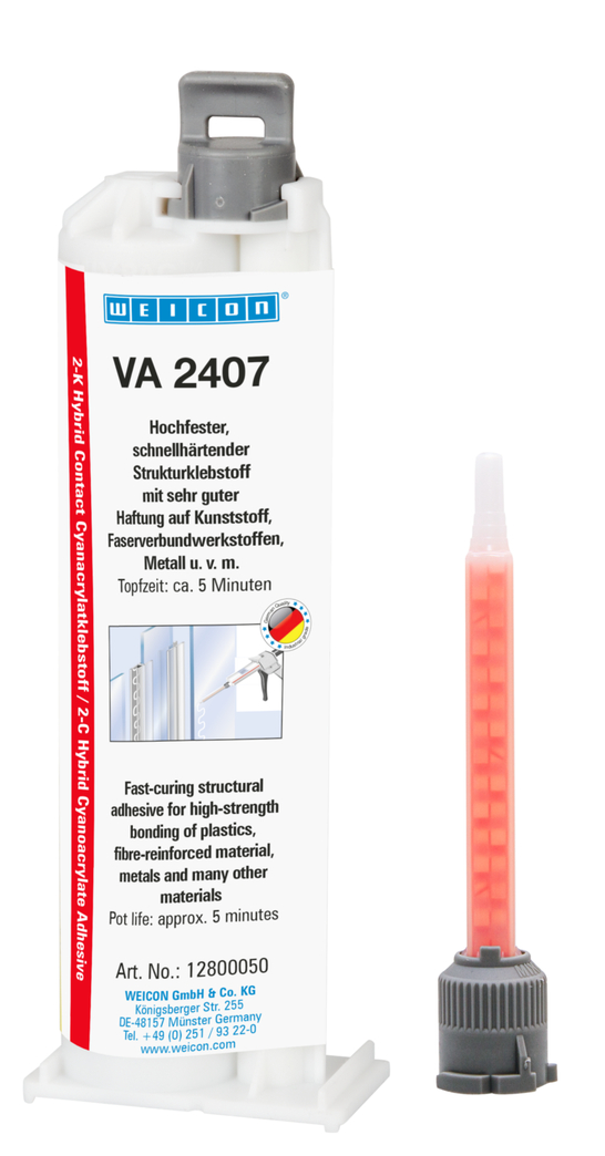 VA 2407 Adhesivo estructural bicomponente | two-component cyanoacrylate, high gap bridging