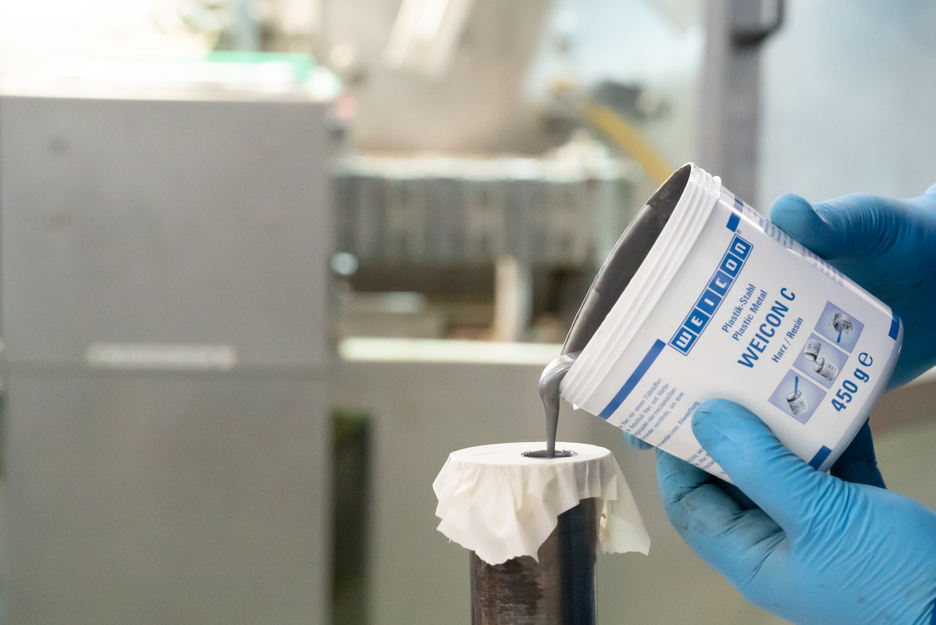 WEICON C | sistema de resina epoxi rellena de aluminio para reparaciones y moldeo