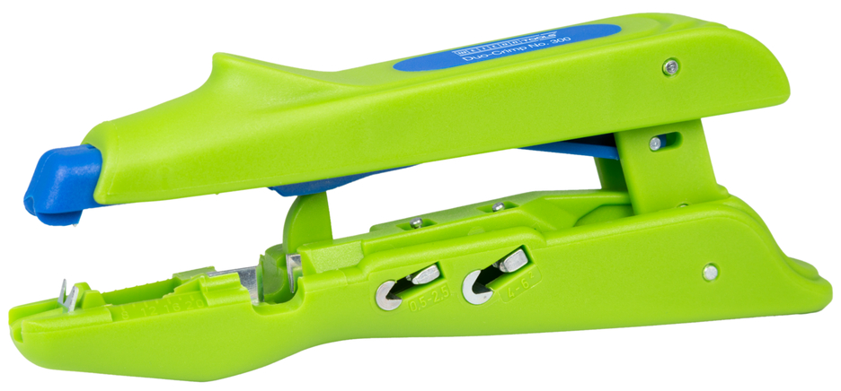 Pelador Multifunción No. 300 Green Line | para desaislar y crimpar, rango de trabajo 0,5 mm² - 6,0 mm² Pelador Multifunción No. 300 Green Line | para desaislar y crimpar, rango de trabajo 0,5 mm² - 6,0 mm²