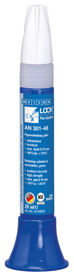 WEICONLOCK® AN 301-48 Retención de Piezas Cilíndricas | alta resistencia, con aprobación de agua potable