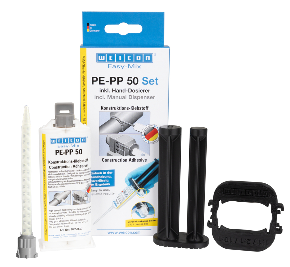 Easy-Mix PE-PP 50 | adhesivo de construcción a base de acrilato de metilo para plásticos especiales