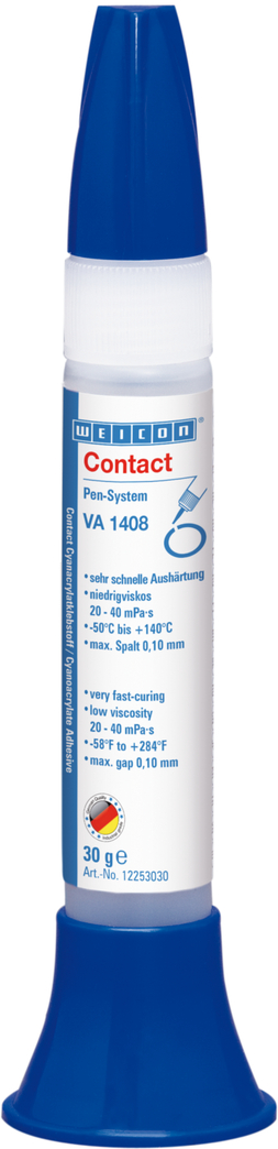 VA 1408 Adhesivo de cianoacrilato | adhesivo instantáneo resistente a la humedad con baja viscosidad