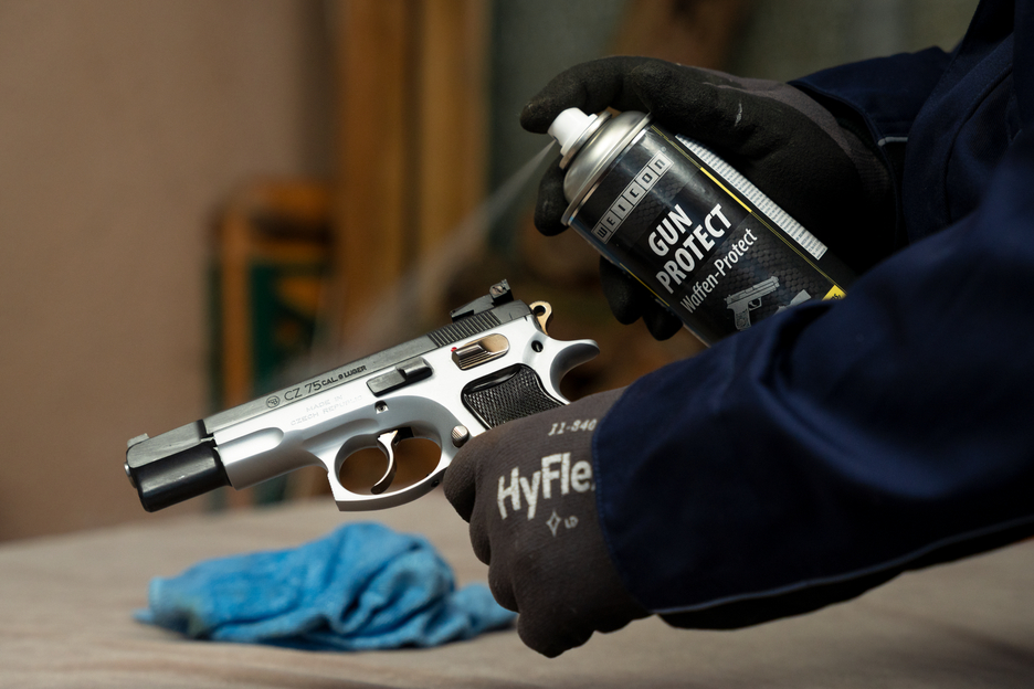WEICON Gun Protect | Protege de la corrosión las piezas metálicas de los gabinetes para armas