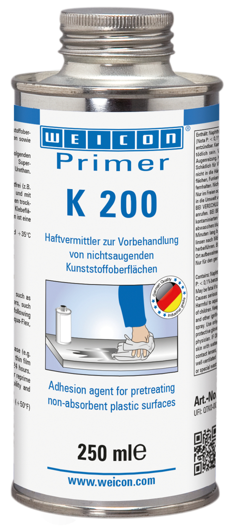 Primer K 200 | adhesivo para superficies de plástico no absorbentes